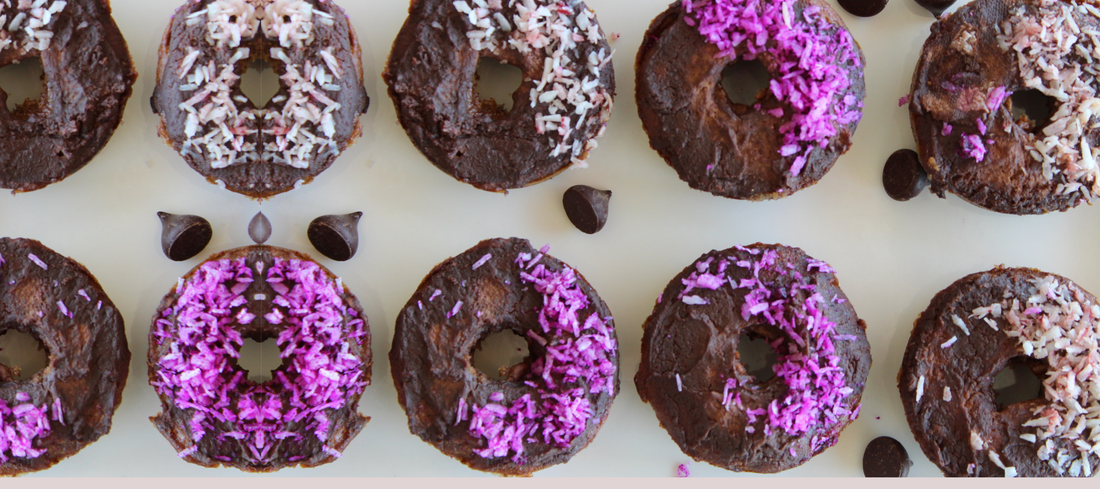 Almond Donuts with Chocolate Glaze