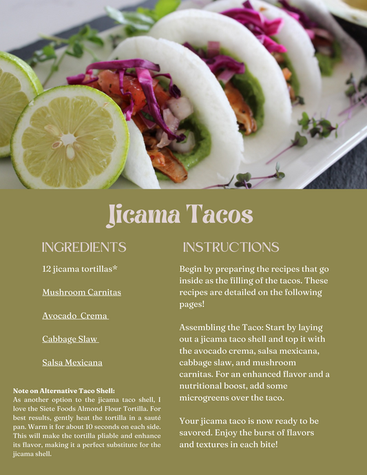 Gluten-Free Mexican Tacos: Plant-Based, Salt & Oil-Free E-Cookbook