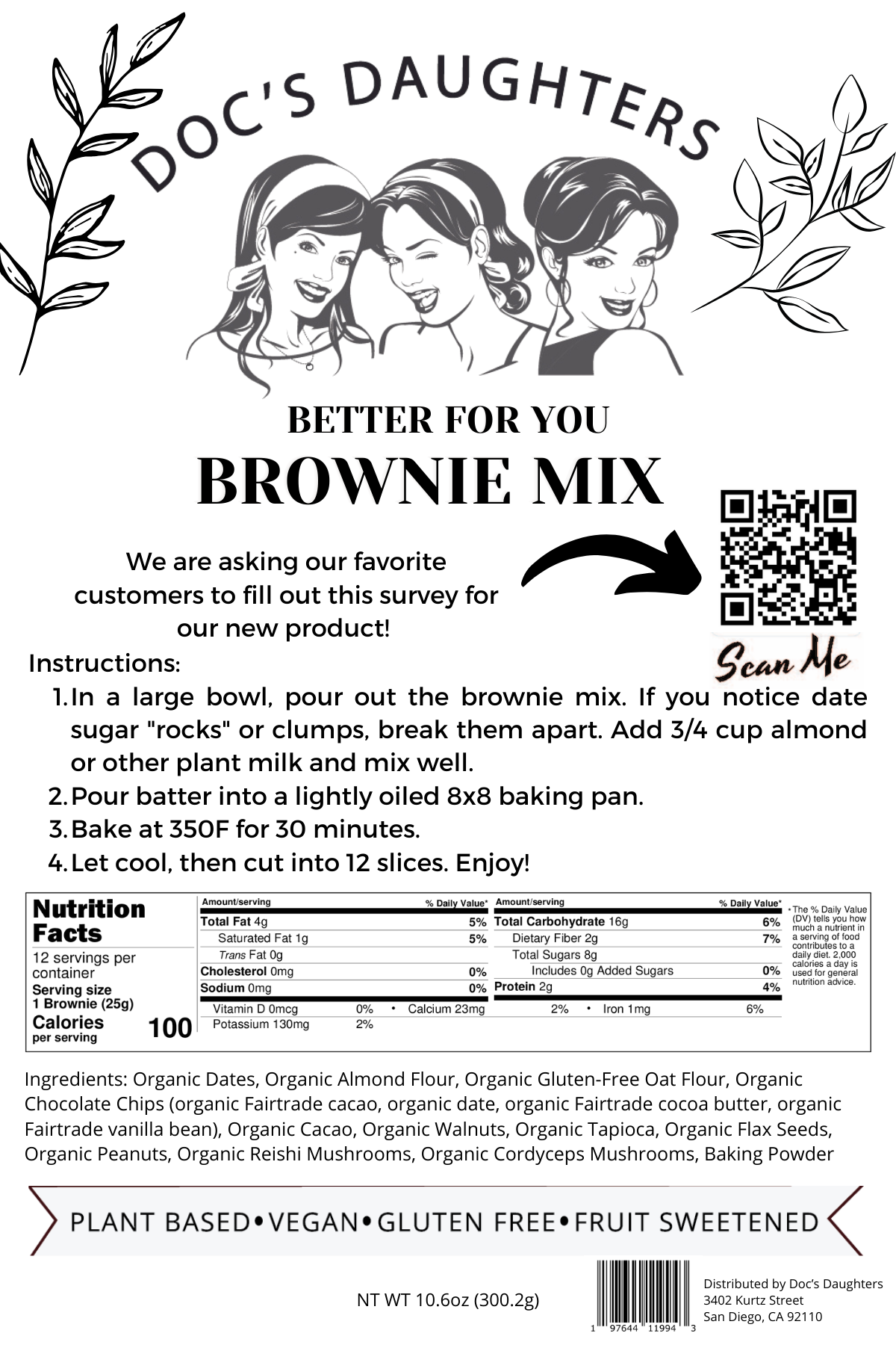 Better For You Brownie Mix (1, 3, or 6 pack)
