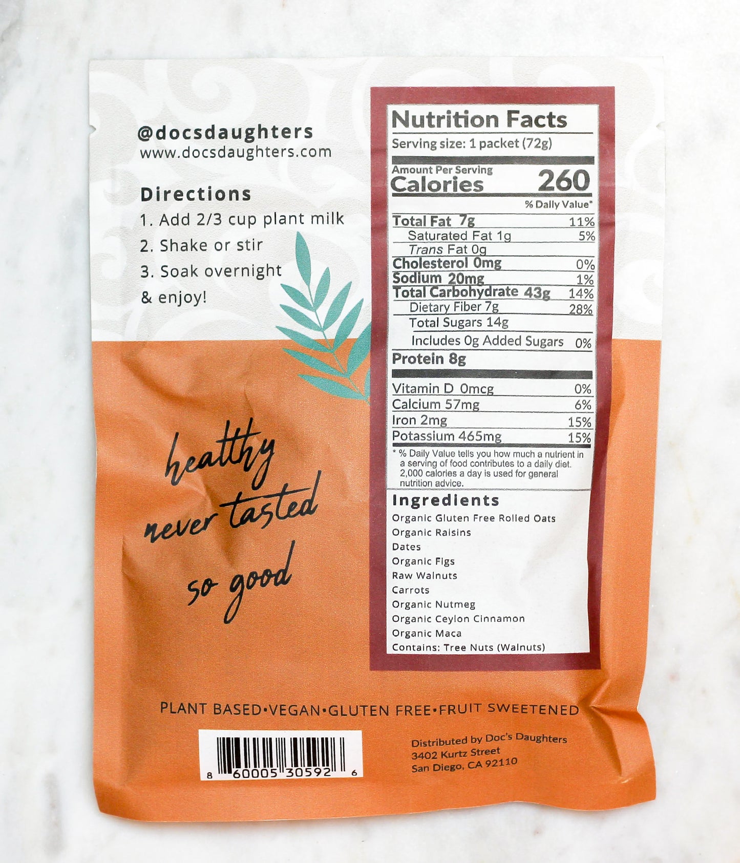 Carrot Cake (6 or 12 bags)