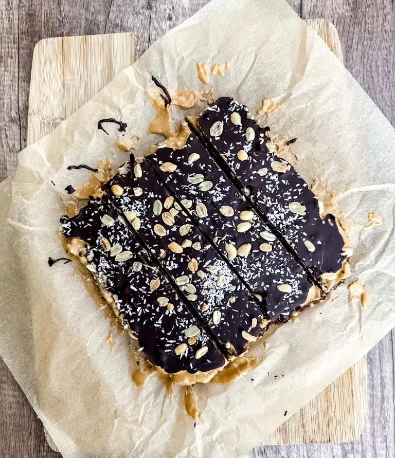 Snickers-Inspired Date Bark: Minus the Junk!