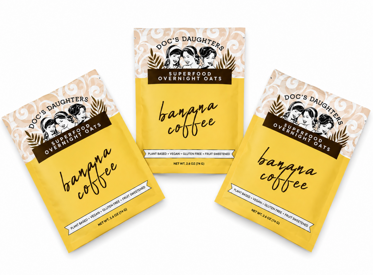 Banana Coffee Superfood Overnight Oats (6 or 12 bags)