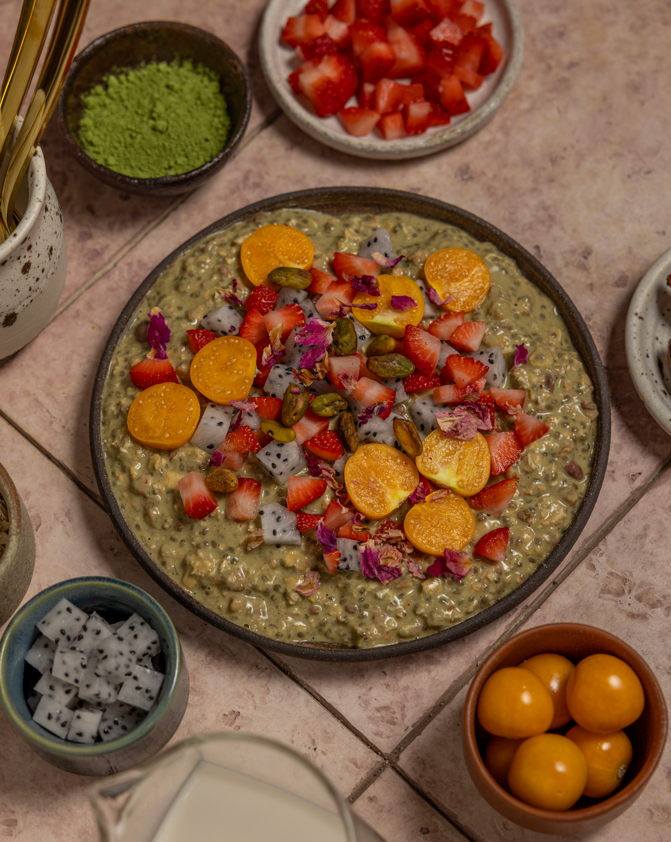 Strawberry Matcha Superfood Overnight Oats (6 or 12 bags)