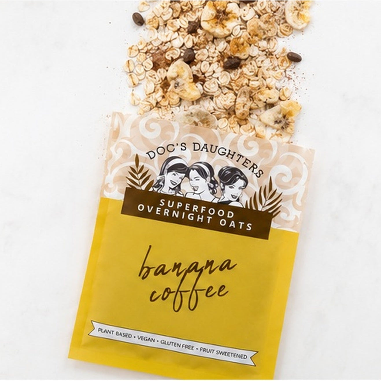 Banana Coffee Superfood Overnight Oats (6 or 12 bags)