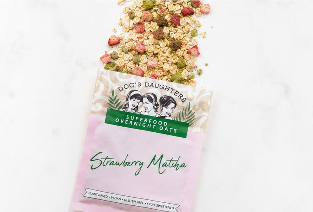 Strawberry Matcha Superfood Overnight Oats (6 or 12 bags)